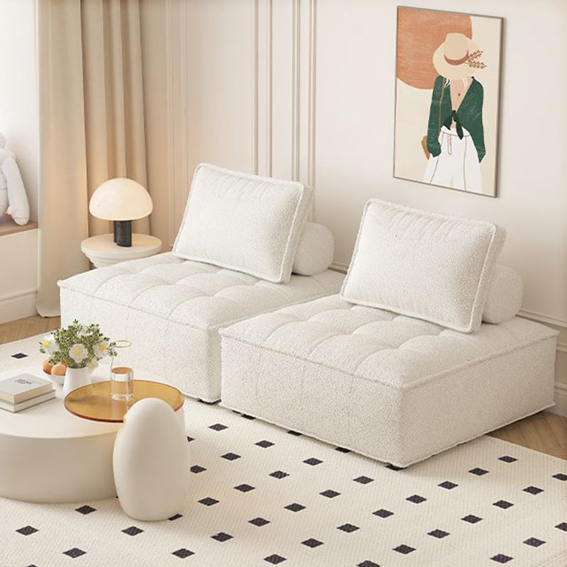 Zeitgenössisches Retro-Baumwoll-Kohlenstoffstahl-Ledersofa Rückenlehne Armlehne für Wohnzimmer 