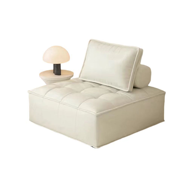 Zeitgenössisches Retro-Baumwoll-Kohlenstoffstahl-Ledersofa Rückenlehne Armlehne für Wohnzimmer 