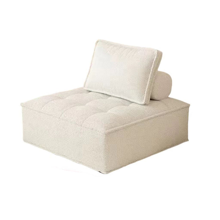 Bloc carré nordique contemporain en bois massif en laine d&