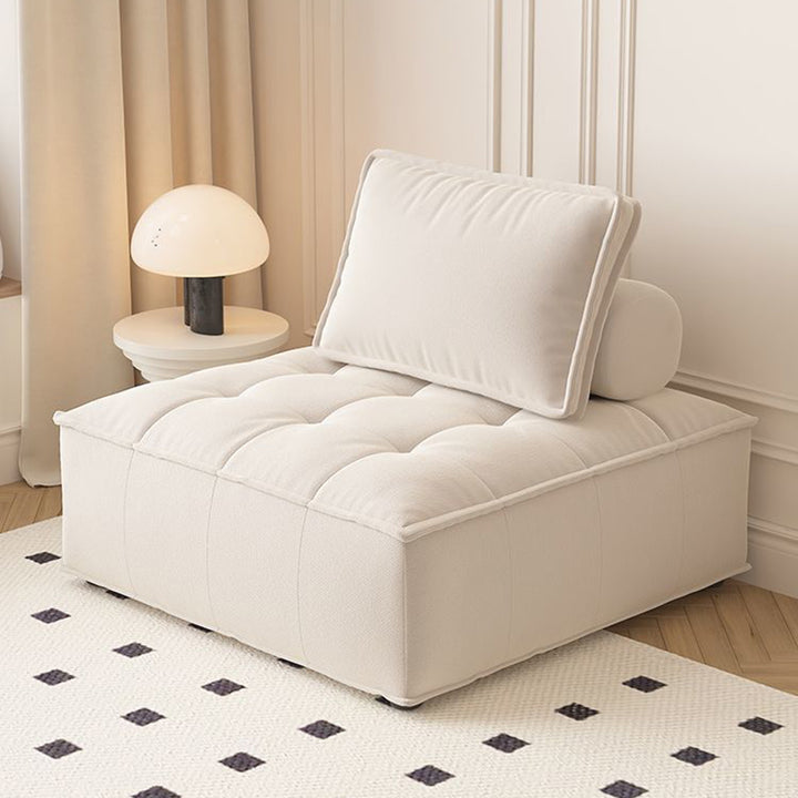Bloc carré nordique contemporain en bois massif en laine d&
