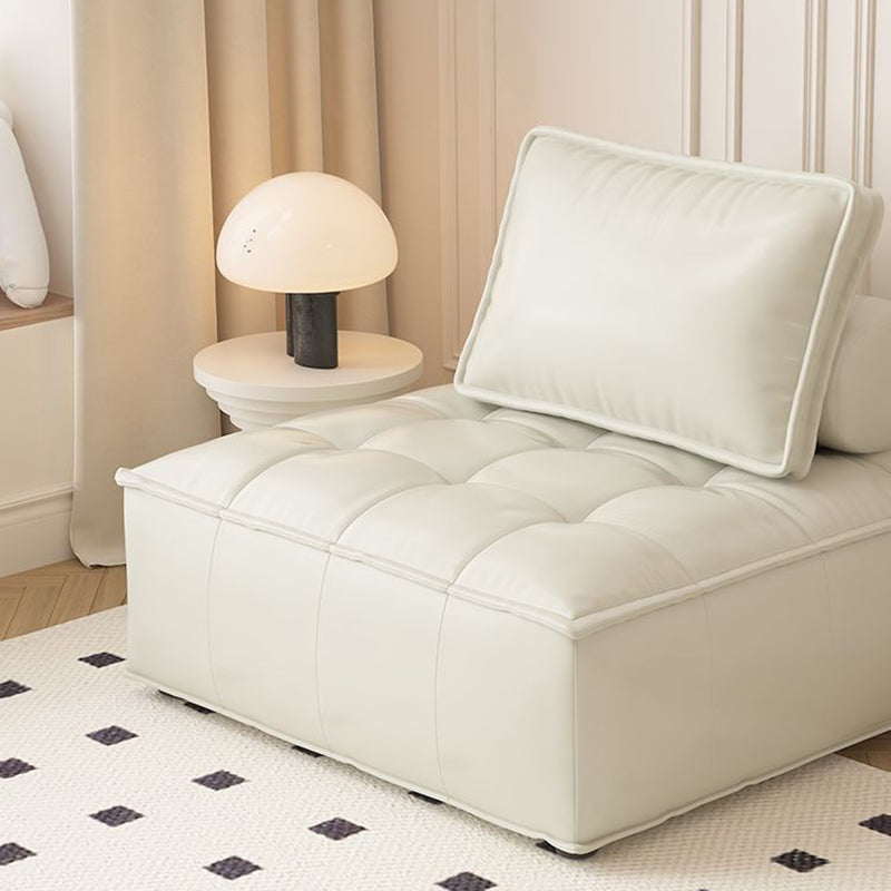 Zeitgenössisches Retro-Baumwoll-Kohlenstoffstahl-Ledersofa Rückenlehne Armlehne für Wohnzimmer 