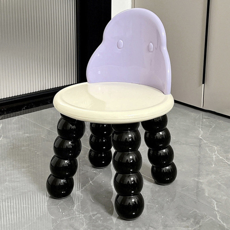 Contemporary Nordic Round Full PP Stool Backrest Armless For Living Room