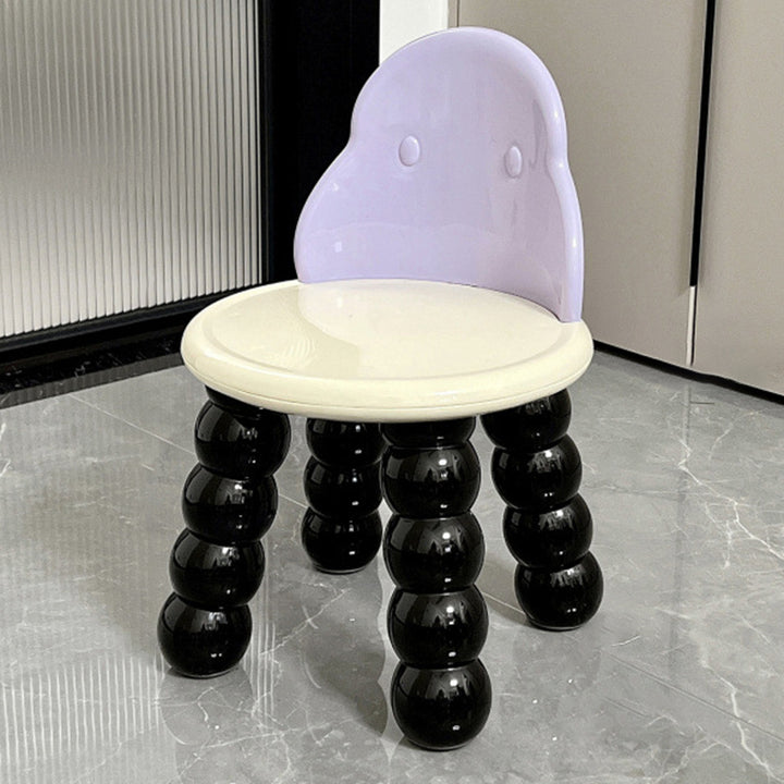Contemporary Nordic Round Full PP Stool Backrest Armless For Living Room