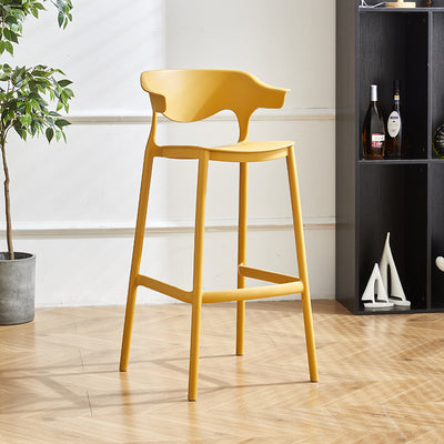 Zeitgenössischer industrieller Leder-Eisen-Barhocker mit Rückenlehne ohne Armlehnen für das Esszimmer 