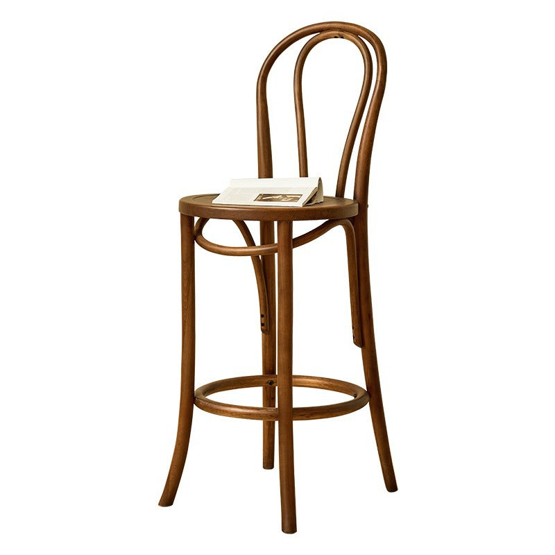 Zeitgenössischer industrieller Leder-Eisen-Barhocker mit Rückenlehne ohne Armlehnen für das Esszimmer 