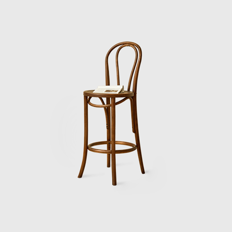 Zeitgenössischer industrieller Leder-Eisen-Barhocker mit Rückenlehne ohne Armlehnen für das Esszimmer 