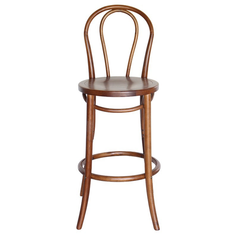 Zeitgenössischer industrieller Leder-Eisen-Barhocker mit Rückenlehne ohne Armlehnen für das Esszimmer 