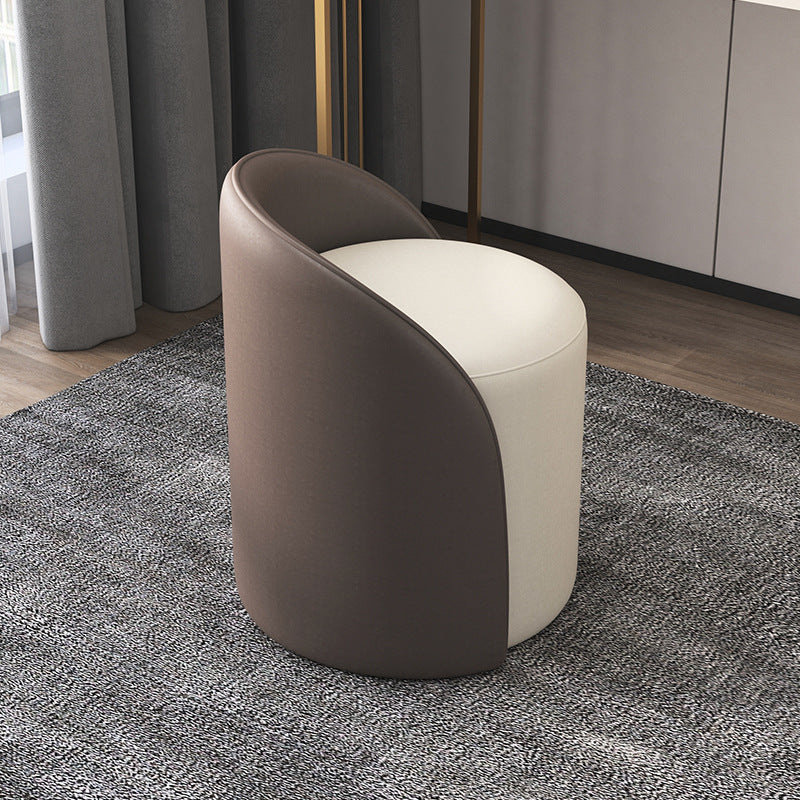 Tabouret sans dossier ni accoudoirs en fibre de verre de champignon créatif contemporain pour salon 