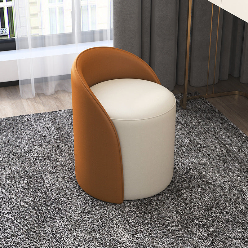 Tabouret sans dossier ni accoudoirs en fibre de verre de champignon créatif contemporain pour salon 
