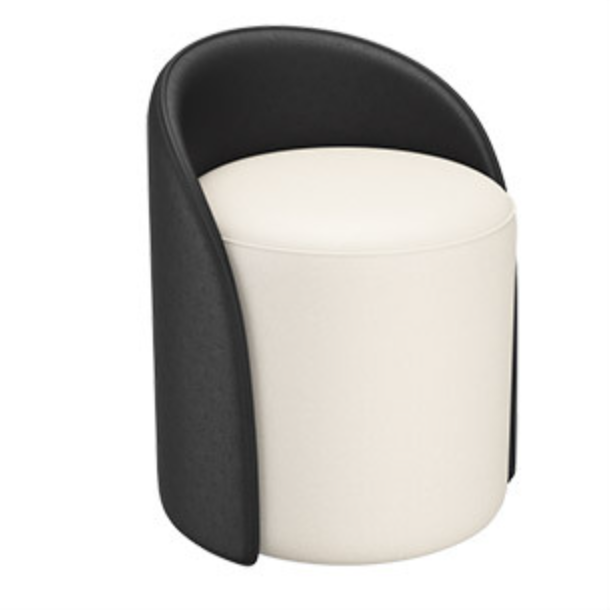 Tabouret sans dossier ni accoudoirs en fibre de verre de champignon créatif contemporain pour salon 
