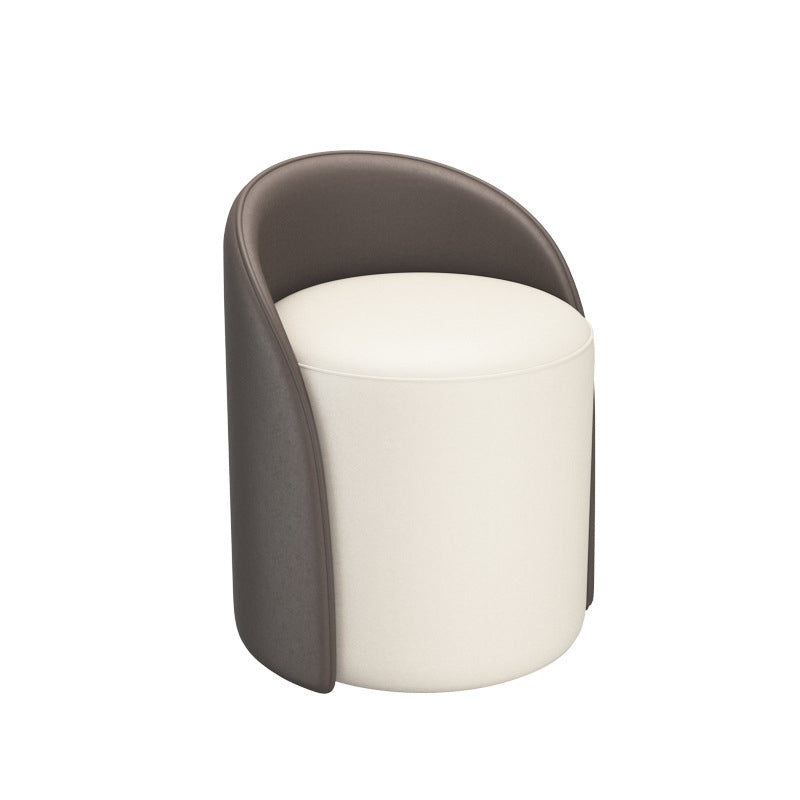 Tabouret sans dossier ni accoudoirs en fibre de verre de champignon créatif contemporain pour salon 