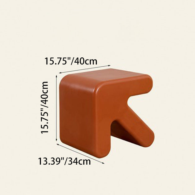 Contemporary Creative Arrow Full PE Footstool Backless Armless For Living Room