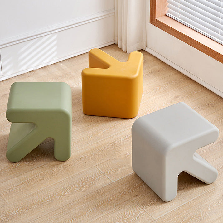 Contemporary Creative Arrow Full PE Footstool Backless Armless For Living Room
