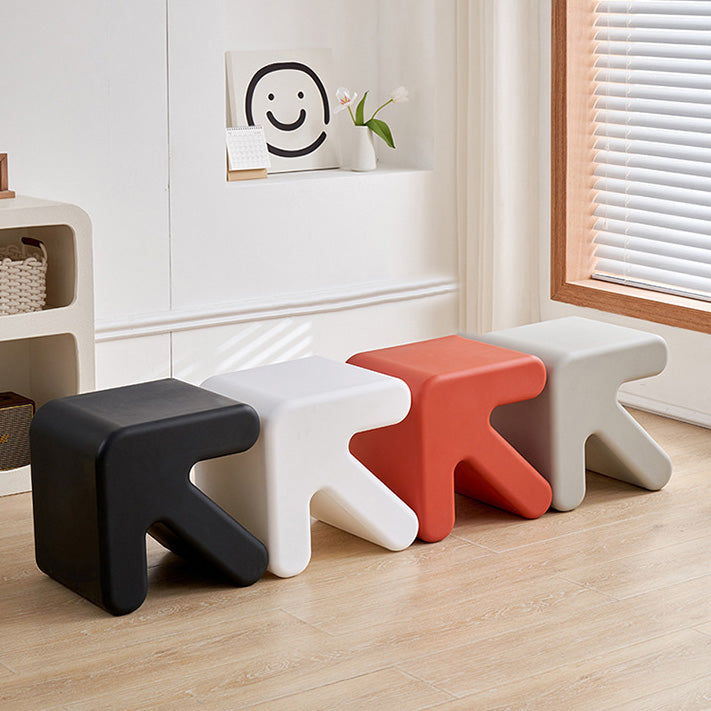 Contemporary Creative Arrow Full PE Footstool Backless Armless For Living Room