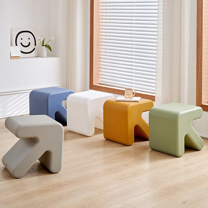 Contemporary Creative Arrow Full PE Footstool Backless Armless For Living Room