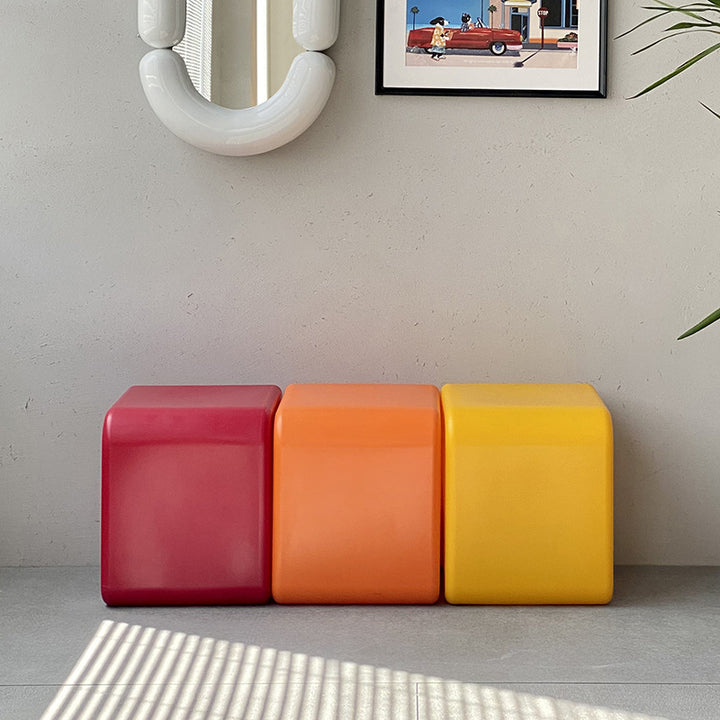 Contemporary Creative Arrow Full PE Footstool Backless Armless For Living Room