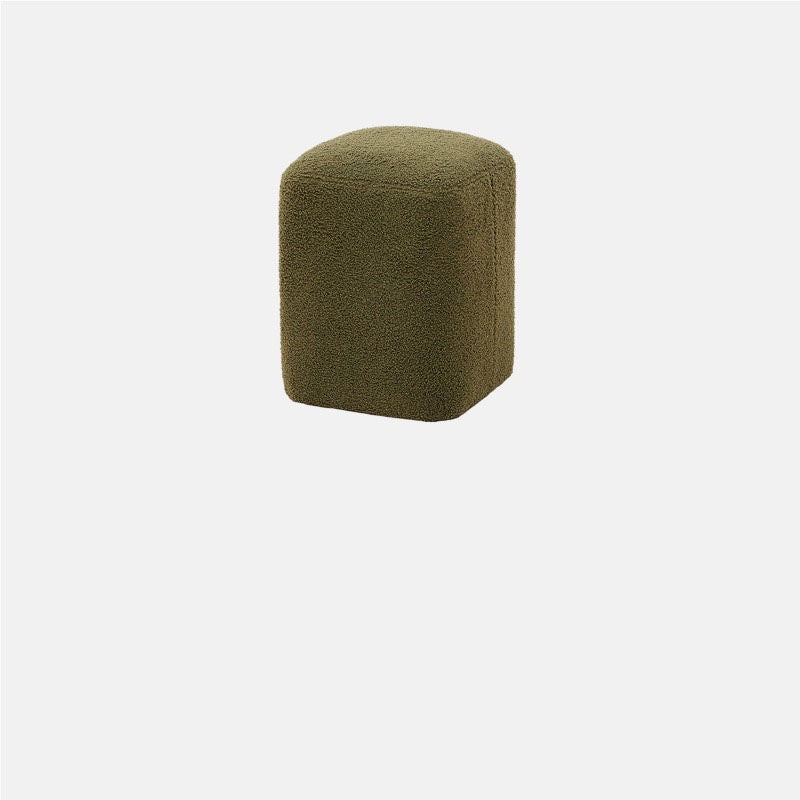 Taburete de pie sin respaldo ni brazos de fibra de vidrio con diseño contemporáneo y creativo para sala de estar 