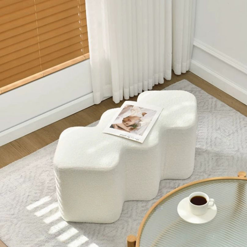 Taburete de pie sin respaldo ni brazos de fibra de vidrio con diseño contemporáneo y creativo para sala de estar 