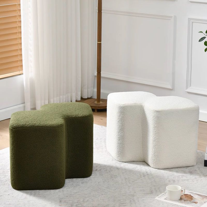 Taburete de pie sin respaldo ni brazos de fibra de vidrio con diseño contemporáneo y creativo para sala de estar 