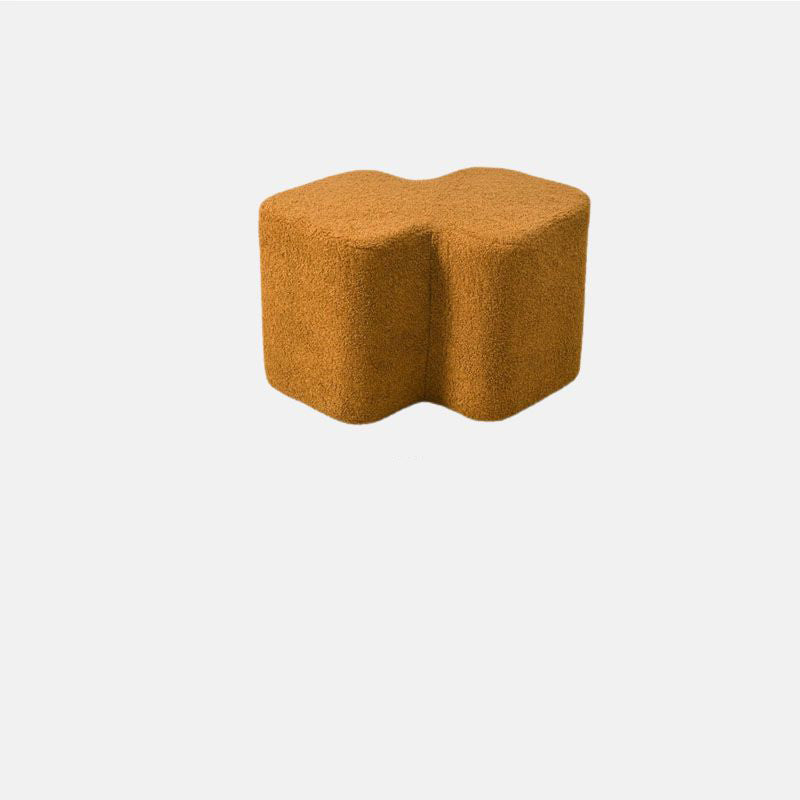 Taburete de pie sin respaldo ni brazos de fibra de vidrio con diseño contemporáneo y creativo para sala de estar 