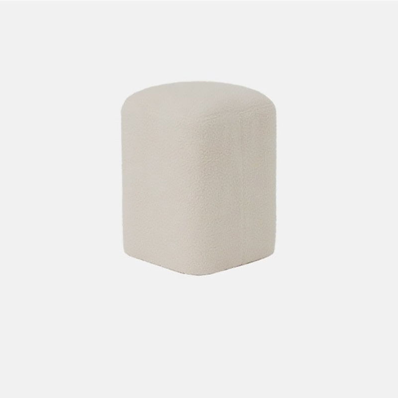 Taburete de pie sin respaldo ni brazos de fibra de vidrio con diseño contemporáneo y creativo para sala de estar 