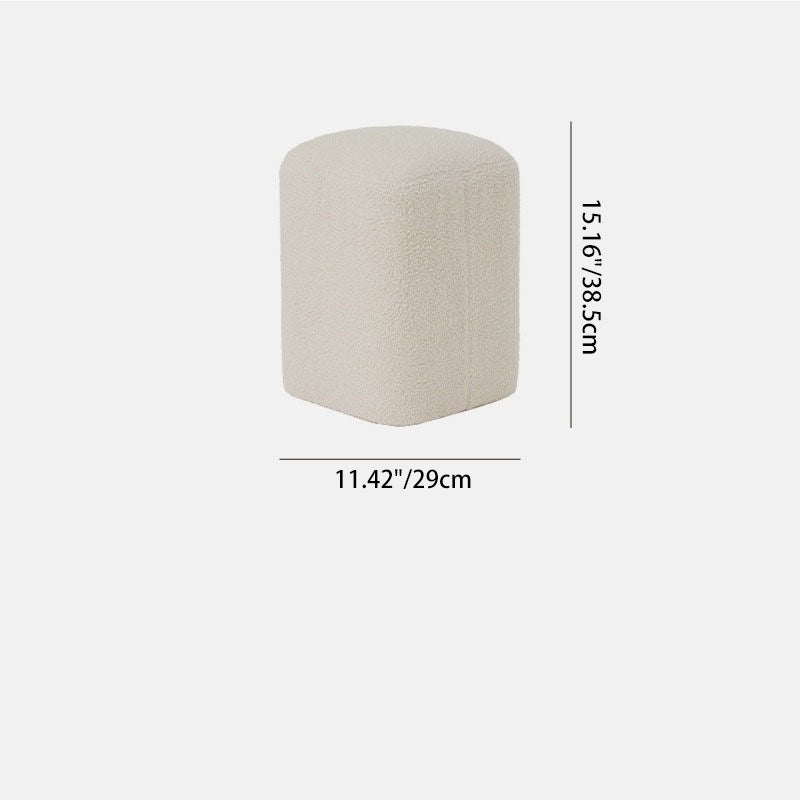 Taburete de pie sin respaldo ni brazos de fibra de vidrio con diseño contemporáneo y creativo para sala de estar 