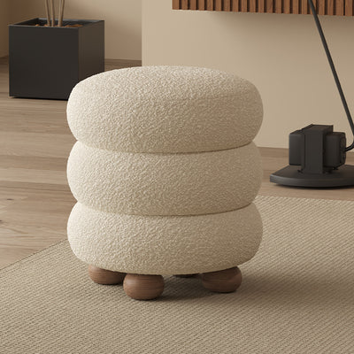 Taburete de pie sin respaldo ni brazos de fibra de vidrio con diseño contemporáneo y creativo para sala de estar 