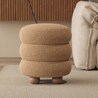 Taburete de pie sin respaldo ni brazos de fibra de vidrio con diseño contemporáneo y creativo para sala de estar 