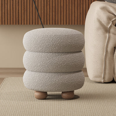 Taburete de pie sin respaldo ni brazos de fibra de vidrio con diseño contemporáneo y creativo para sala de estar 
