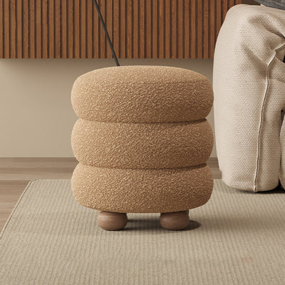 Taburete de pie sin respaldo ni brazos de fibra de vidrio con diseño contemporáneo y creativo para sala de estar 