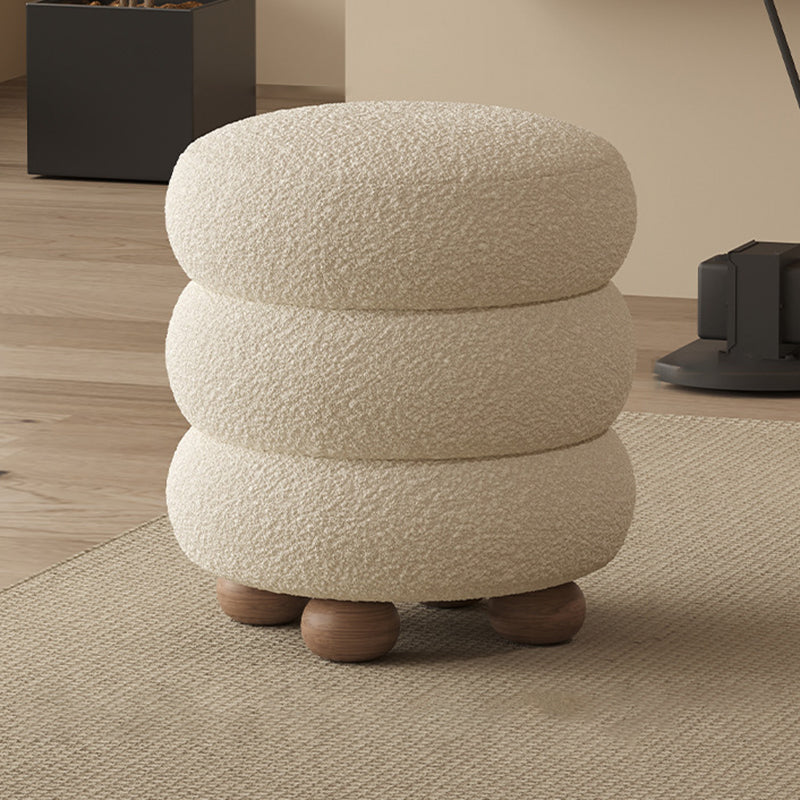 Taburete de pie sin respaldo ni brazos de fibra de vidrio con diseño contemporáneo y creativo para sala de estar 