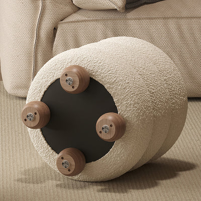 Taburete de pie sin respaldo ni brazos de fibra de vidrio con diseño contemporáneo y creativo para sala de estar 