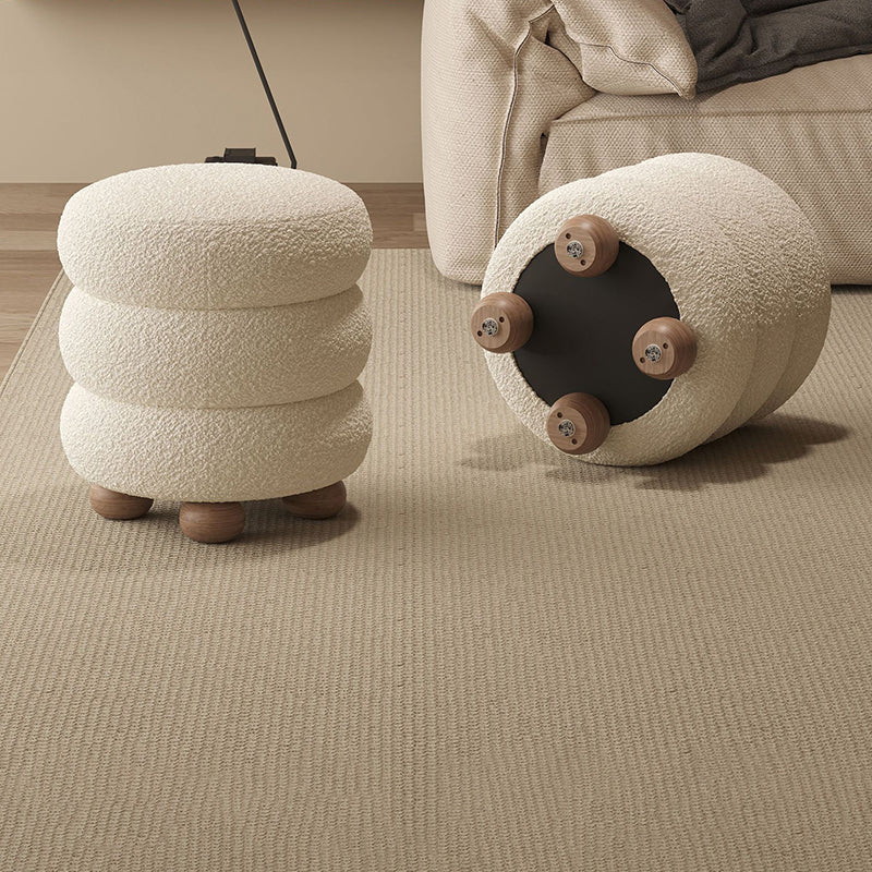 Taburete de pie sin respaldo ni brazos de fibra de vidrio con diseño contemporáneo y creativo para sala de estar 