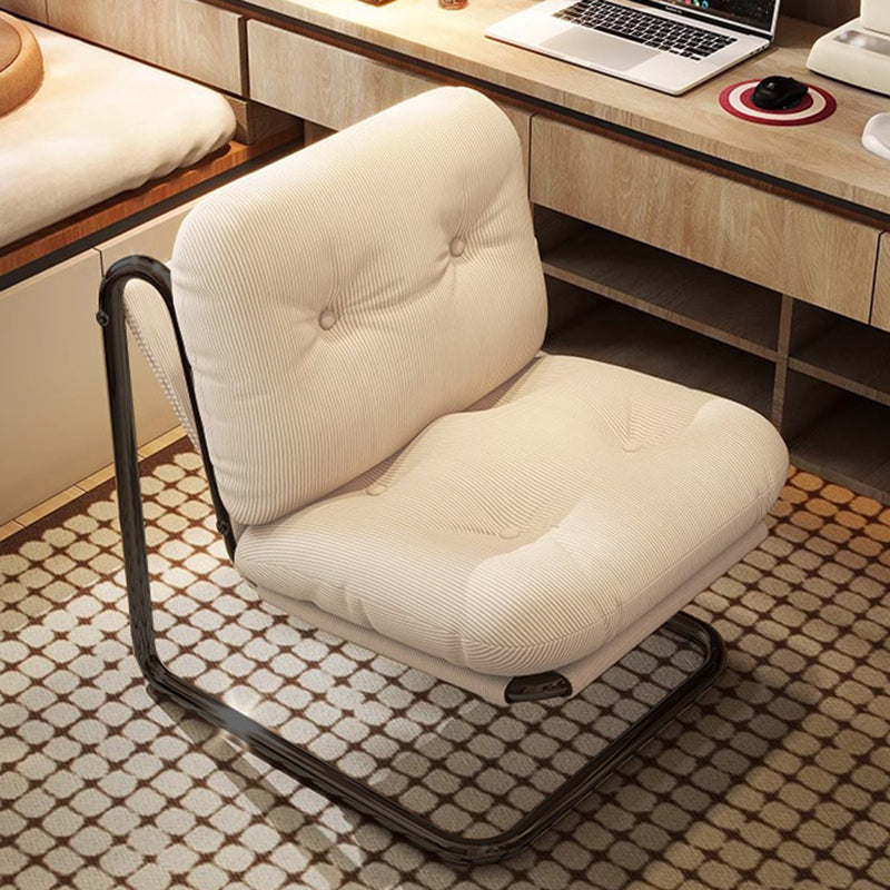 Contemporary Nordic Square Corduroy Iron Doll Cotton Sponge Sofa Backrest Armless For Bedroom