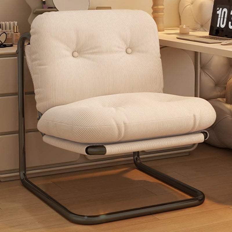Contemporary Nordic Square Corduroy Iron Doll Cotton Sponge Sofa Backrest Armless For Bedroom