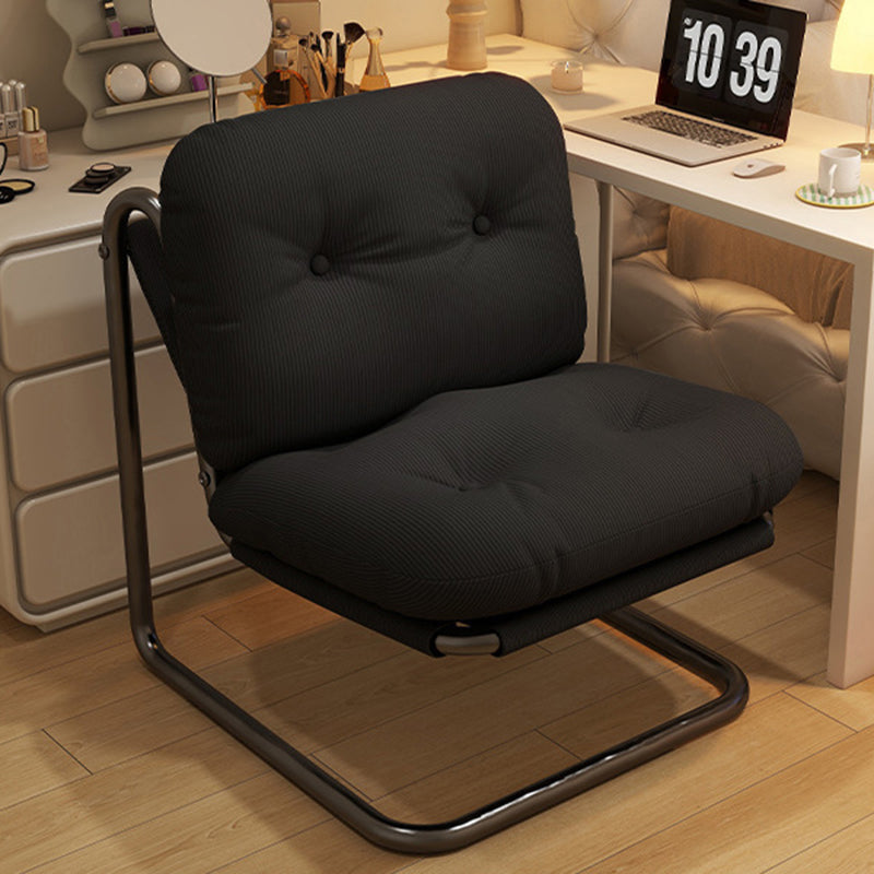 Contemporary Nordic Square Corduroy Iron Doll Cotton Sponge Sofa Backrest Armless For Bedroom