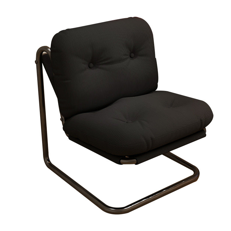 Contemporary Nordic Square Corduroy Iron Doll Cotton Sponge Sofa Backrest Armless For Bedroom