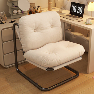 Contemporary Nordic Square Corduroy Iron Doll Cotton Sponge Sofa Backrest Armless For Bedroom