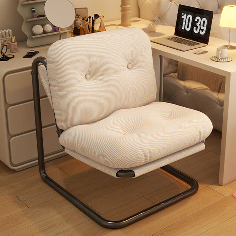 Contemporary Nordic Square Corduroy Iron Doll Cotton Sponge Sofa Backrest Armless For Bedroom