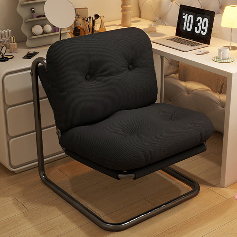 Contemporary Nordic Square Corduroy Iron Doll Cotton Sponge Sofa Backrest Armless For Bedroom