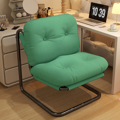 Contemporary Nordic Square Corduroy Iron Doll Cotton Sponge Sofa Backrest Armless For Bedroom