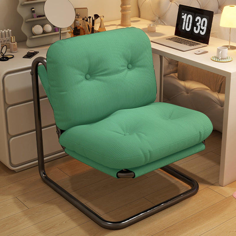 Contemporary Nordic Square Corduroy Iron Doll Cotton Sponge Sofa Backrest Armless For Bedroom