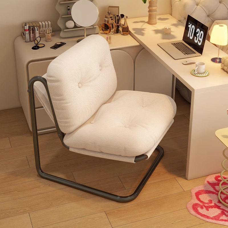 Contemporary Nordic Square Corduroy Iron Doll Cotton Sponge Sofa Backrest Armless For Bedroom
