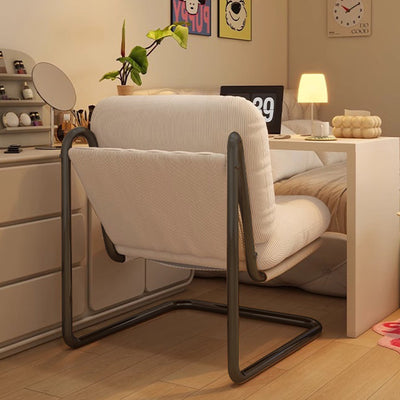 Contemporary Nordic Square Corduroy Iron Doll Cotton Sponge Sofa Backrest Armless For Bedroom