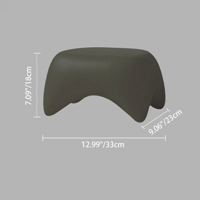 Contemporary Nordic Trapezoid Children Full PE Low Stool Backless Armless For Living Room