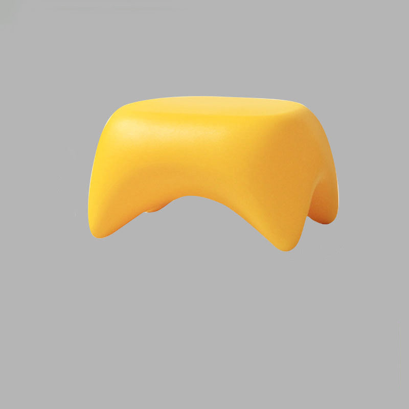 Tabouret bas sans dossier ni accoudoirs pour enfants trapézoïdal nordique contemporain en PE complet pour salon 