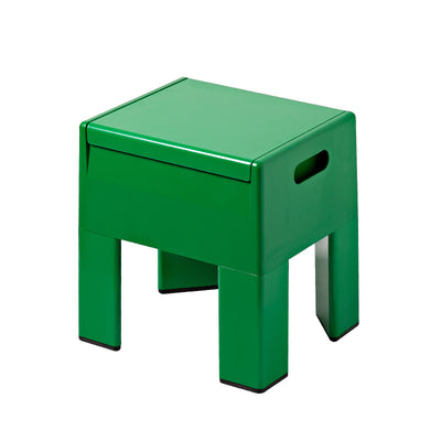 Pouf de rangement carré nordique contemporain en ABS complet sans dossier ni accoudoirs pour salon 