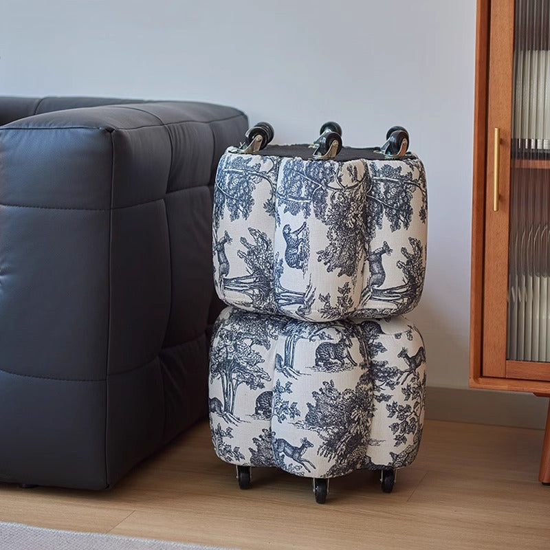 Zeitgenössischer kreativer Pilz-Fiberglas-Fußhocker ohne Rückenlehne und Armlehne für das Wohnzimmer 