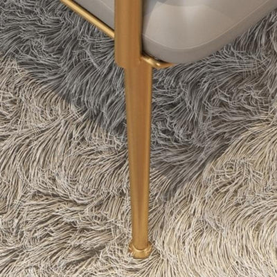 Chaise d'appoint contemporaine nordique carrée en fer avec dossier et accoudoirs en cuir et éponge pour chambre 
