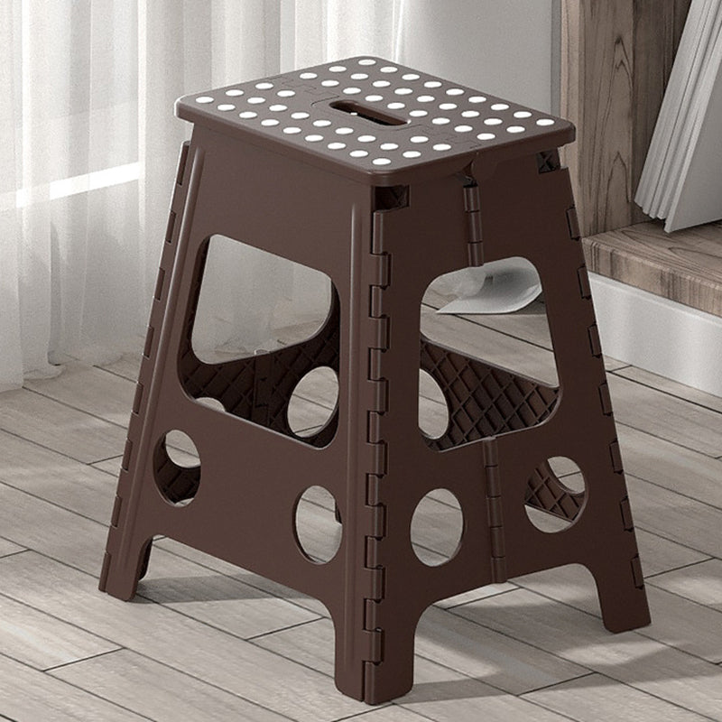 Contemporary Nordic Plastic Spot Foldable Portable Chair Backless Armless For Living Room